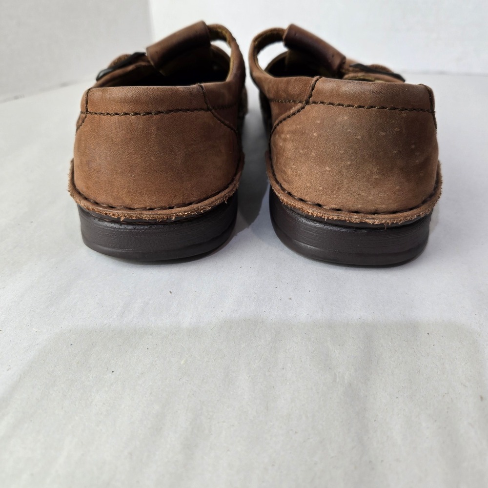 Birkenstock Size 6.5 Fisherman Sandals Leather Buckle Closed Toe Clogs #1307 - Picture 6 of 10